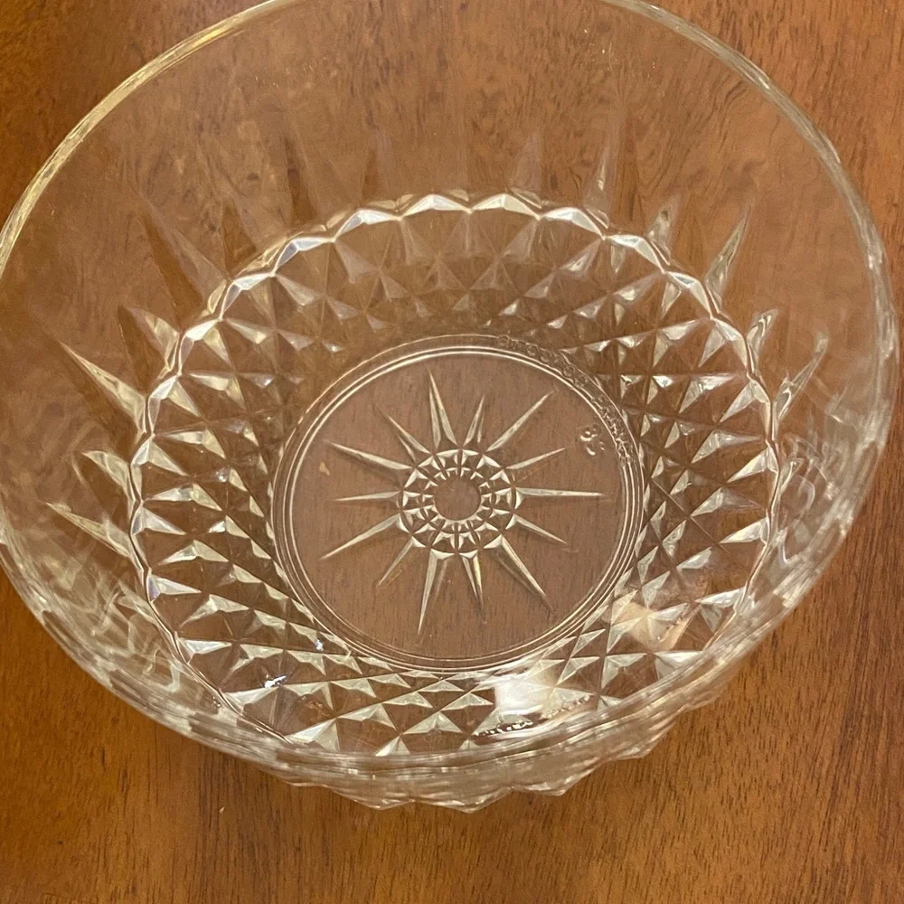 Arcoroc Diamant Glass Vintage Dessert Bowls set of two